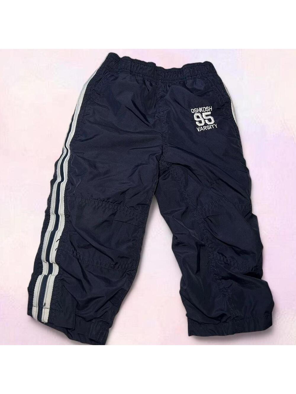 Osh Kosh Navy Blue Track Pants Toddler Size 2 90s Style